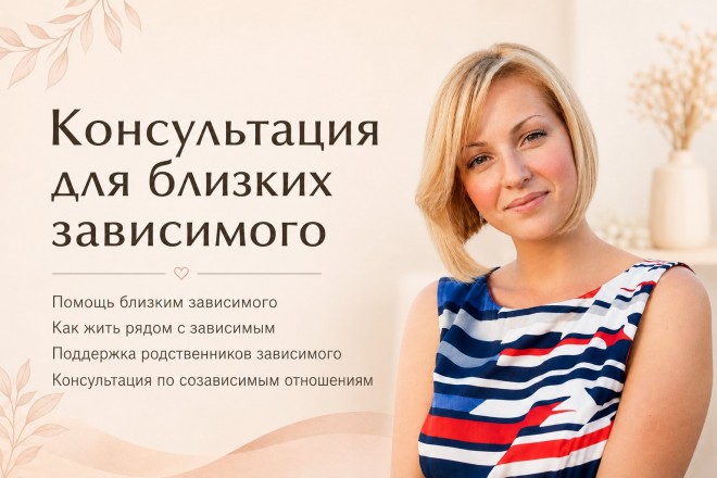 Консультация по аддиктивному поведению для близких зависимого